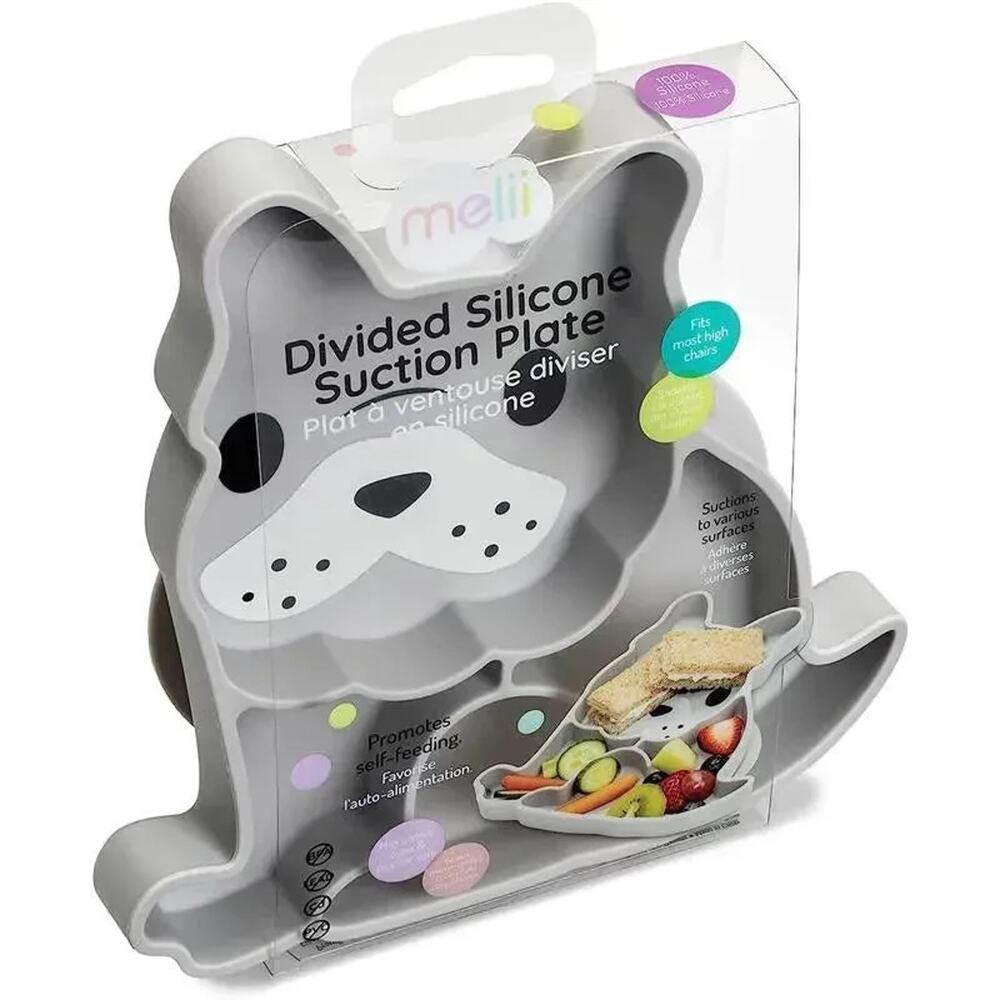 Melii - Divided Silicone Suction Plate, Bulldog